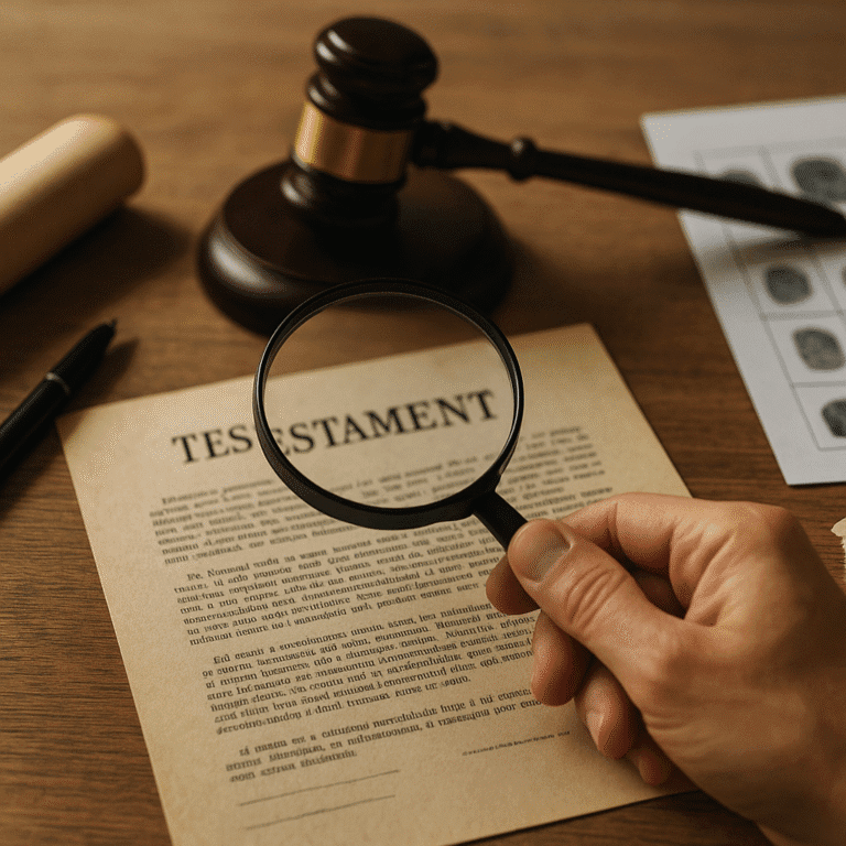 Jak udowodnić, że testament został sfałszowany